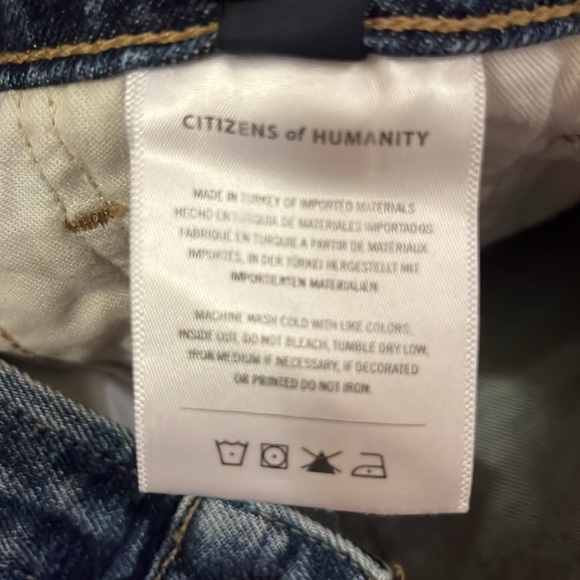 CITIZENS OF HUMANITY Beatnik Denim Mini Skirt. Size 30. Colour: Idlewild - Picture 9 of 10